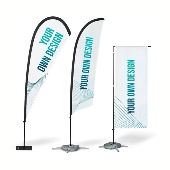 Flags Rectangulaire & Plume